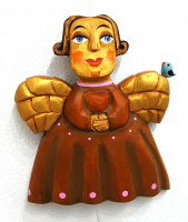 Tomáš Štolba - Andělka malovaná ( červená ) - originál